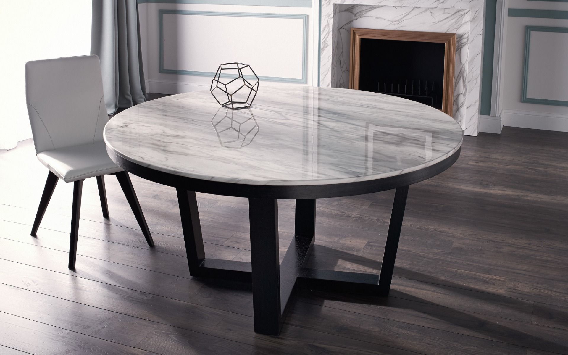 Provence Round Marble Dining Table