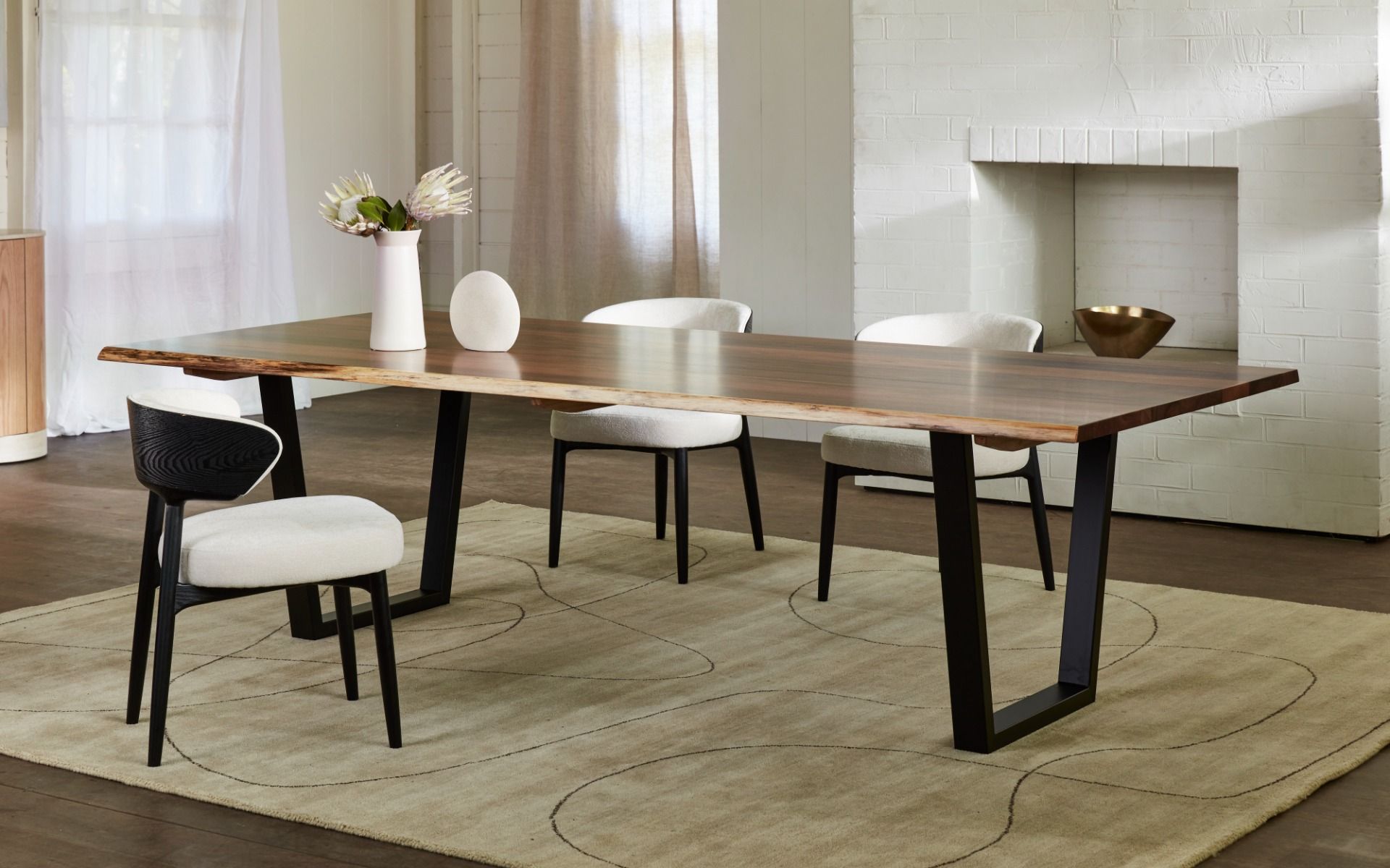 Bartolo blackwood timber dining table