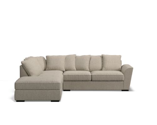 Edinburgh 6 seat corner modular with ottoman & scatter back cushions