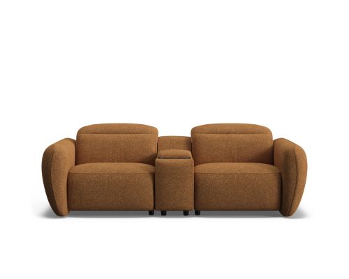 Jaeger 3 seat dual zero-gravity electric recliners with electric headrests & console