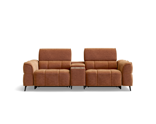 Atmos 3 seat dual zero-gravity electric recliner & electric telescopic headrests & theatre console