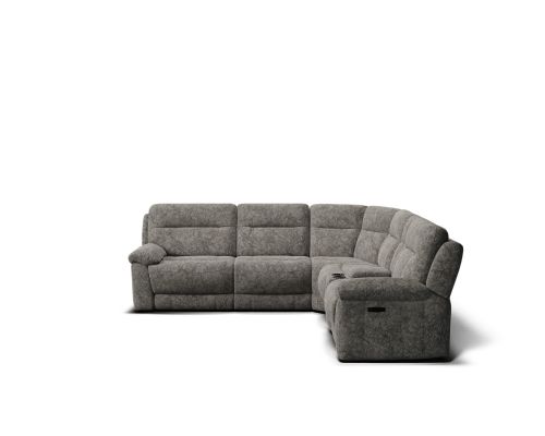Elixir 6 seat corner modular with recliners & console