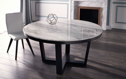Provence Round Marble Dining Table