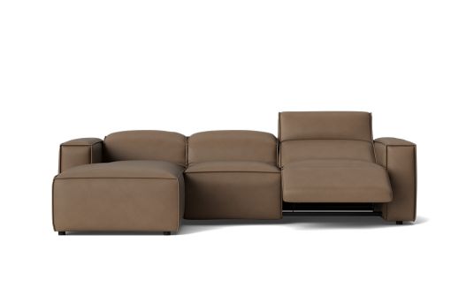 Komo 3 seat electric recliner with chaise