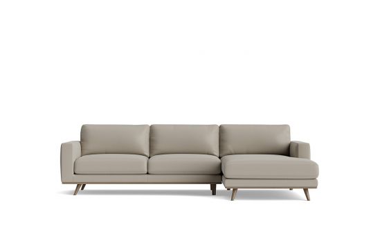 Musa 2.5 seat leather lounge + chaise
