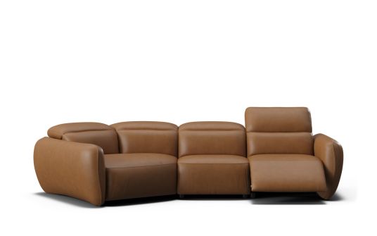 Zyler 5 seat cuddler with zero-gravity electric recliner & headrest