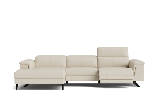 Everly 3 seat electric recliner with electric headrests & chaise