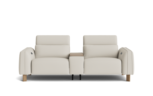 Torie 2.5 seat dual zero-gravity electric recliners with electric telescopic headrests & storage console