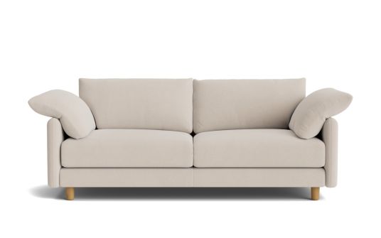 Milo 3 seat in link fabric pebble