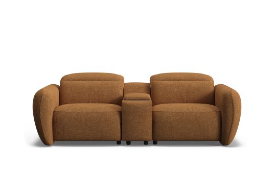 Jaeger 3 seat dual zero-gravity electric recliners with electric headrests & console