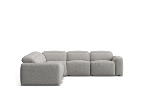 Suffolk 7 seat corner modular with zero-gravity electric recliners & electric headrests