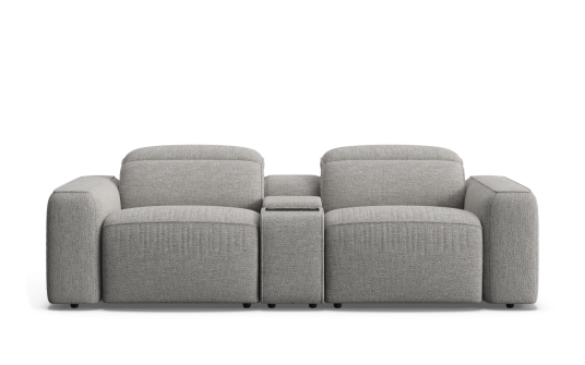 Suffolk 3 seat dual zero-gravity electric recliners with electric headrests and console