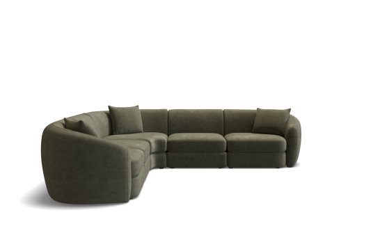 Nora 7 seat corner modular