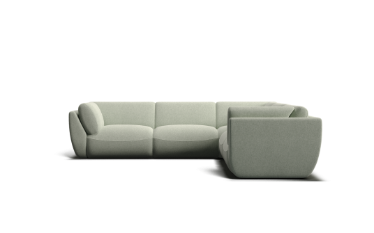 Willow 7 seat corner modular with high arms