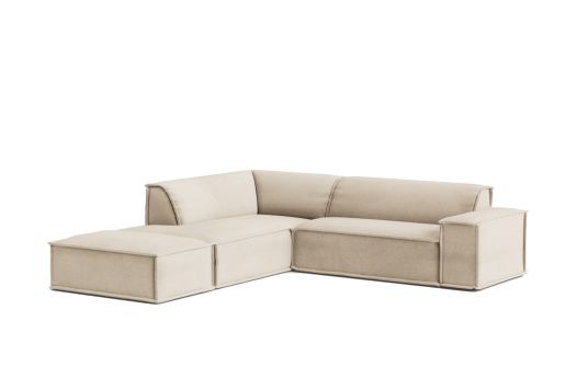 Lenxy 7 seat corner terminal with small ottoman