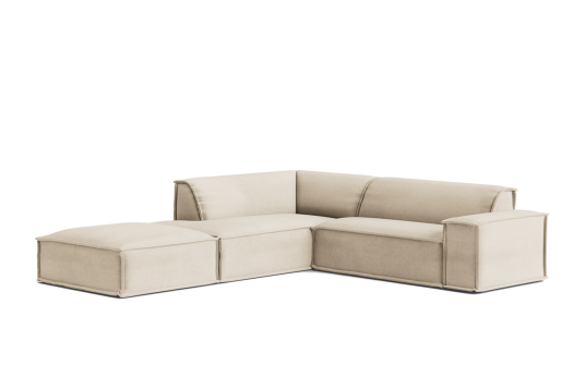 Lenxy 7 seat corner terminal with large ottoman