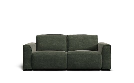 Avino 3 seat sofa bed in green fabric | Nick Scali