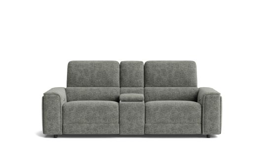 Brody 3 seat dual electric recliners with electric telescopic headrests & console