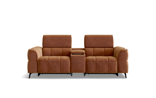 Atmos 2.5 seat dual zero-gravity electric recliners with electric telescopic headrests & console