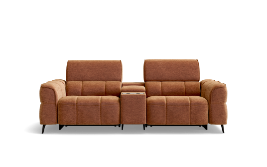 Atmos 3 seat dual zero-gravity electric recliner & electric telescopic headrests & theatre console