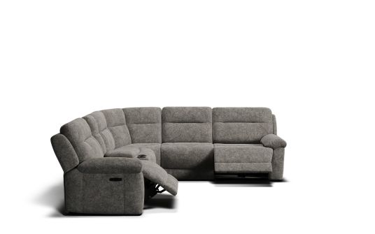 Elixir 8 seat corner modular with recliners & console