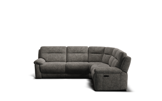 Elixir 6 seat corner modular with electric recliners