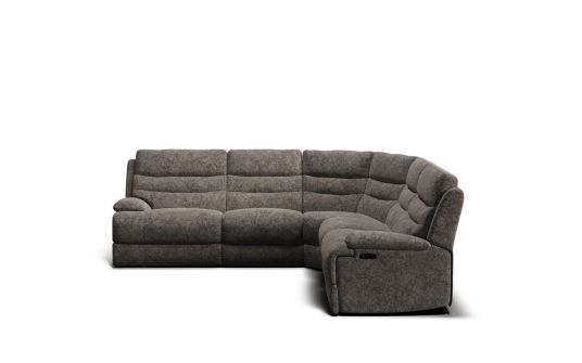 Mosey 6 seat corner modular with electric recliners