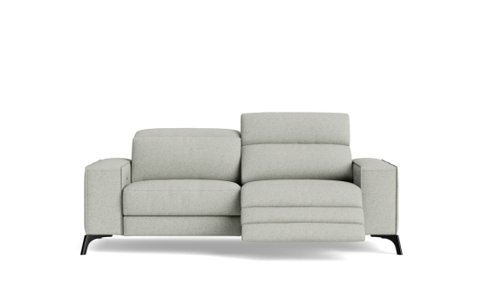 Luigi 2.5 seat dual electric recliners with adjustable headrests