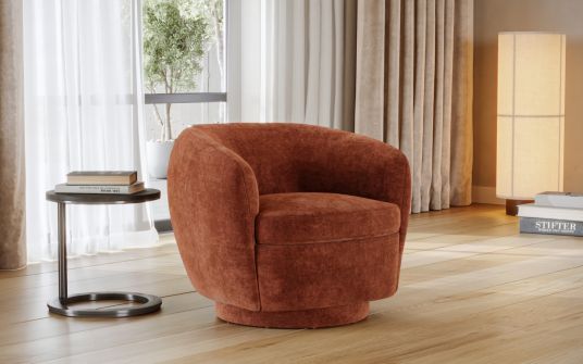 Cobble swivel armchair