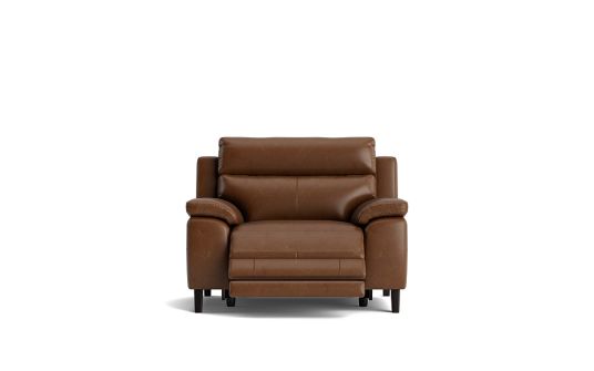 Memphi Electric Recliner In Dakota Brown Leather