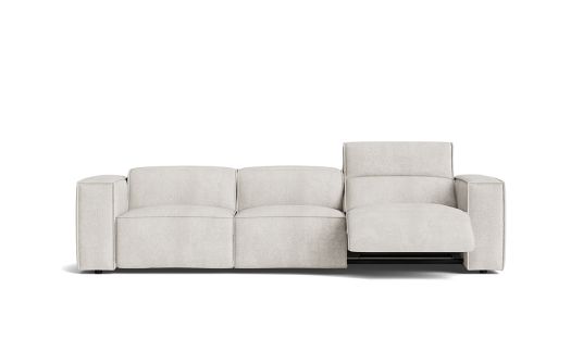 Mako 4.5 seat dual electric recliner + electric headrests in fabric