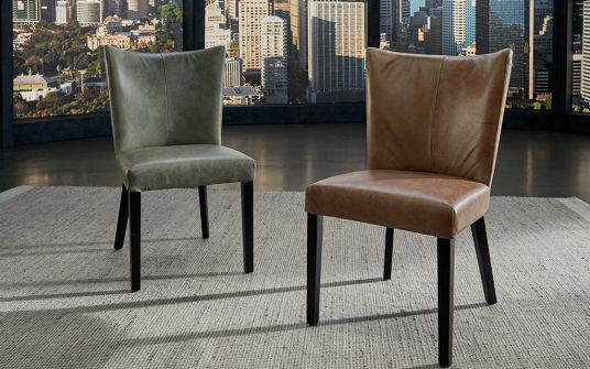 Morely & Melvin Leather Dining Chair