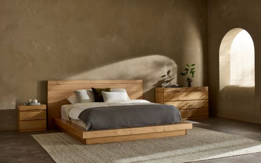 Springfield South American eucalyptus timber bed frame