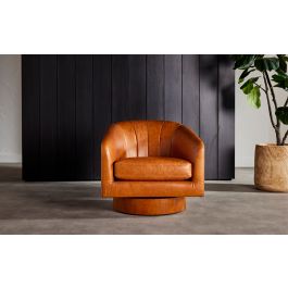 Tank swivel armchair