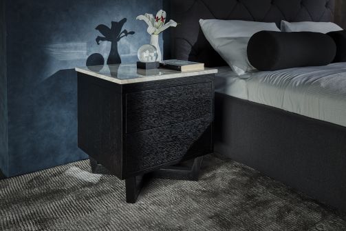 Provence marble bedside table