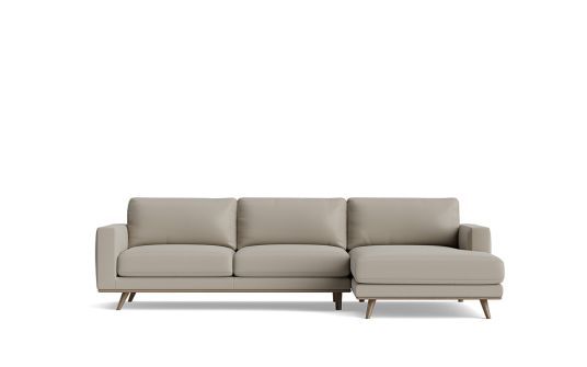 Musa 2.5 seat leather lounge + chaise

