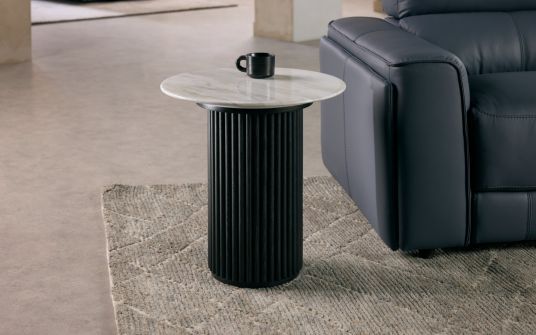 Flute Lamp Table Round